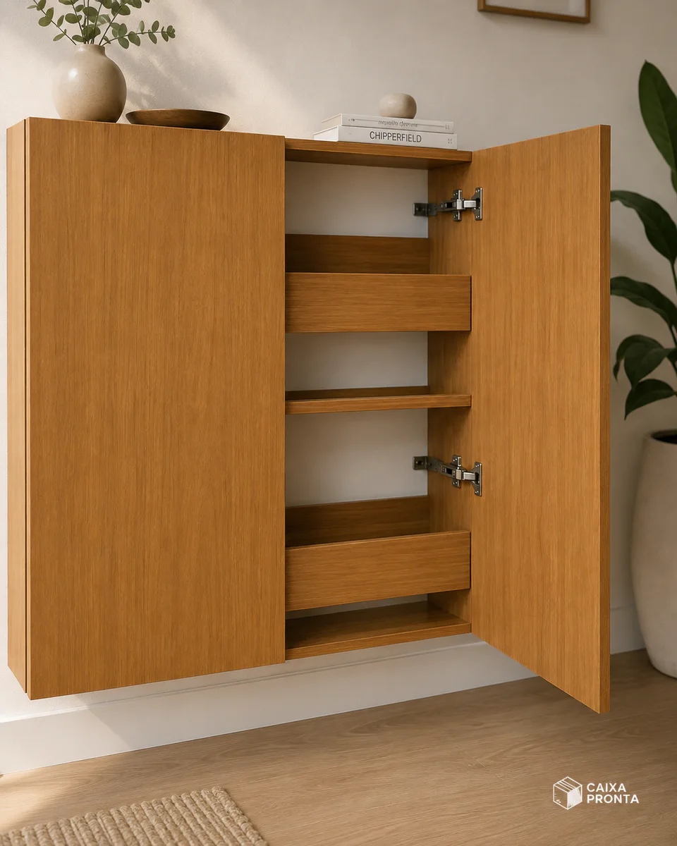 Sapateira Vertical Basculante com 2 Portas em MDF — vista principal