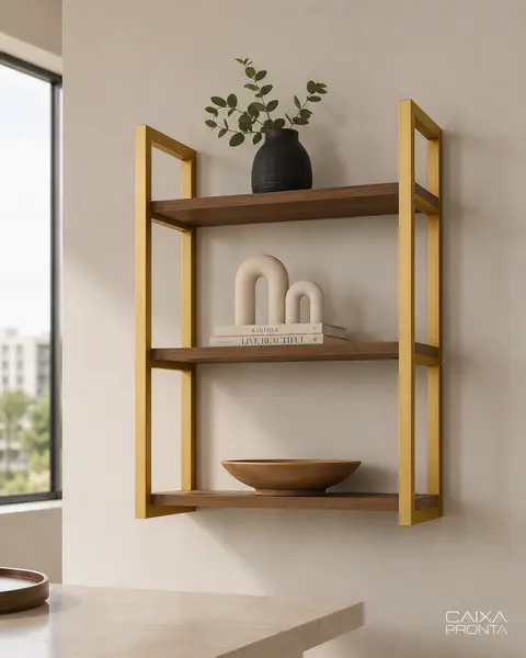 Nicho Industrial com 3 Prateleiras em MDF — vista 3