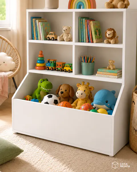 Organizador Infantil com 5 Nichos em MDF — vista 2