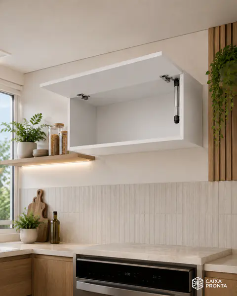 Armário Aéreo Basculante de 80 cm em MDF — vista 3