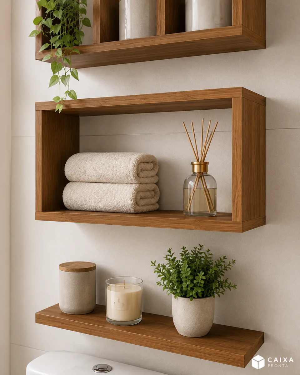 Kit com 3 Nichos Decorativos em MDF — vista principal