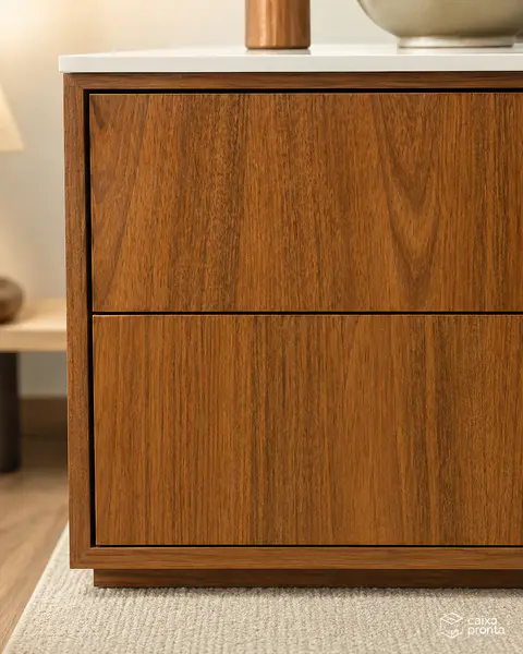 Mesa de Cabeceira com 2 Gavetas em MDF — vista 5