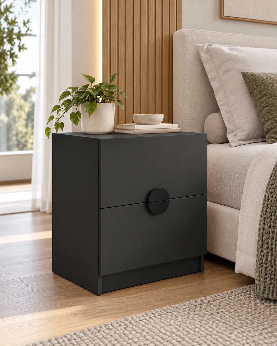 Mesa de Cabeceira Compacta em MDF — vista principal