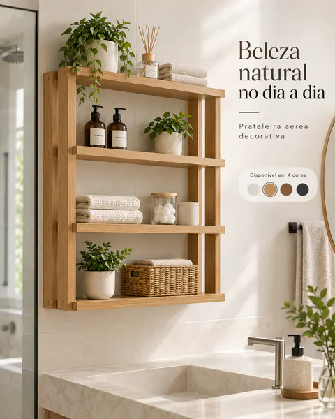 Prateleira Aérea Compacta em MDF — vista 6