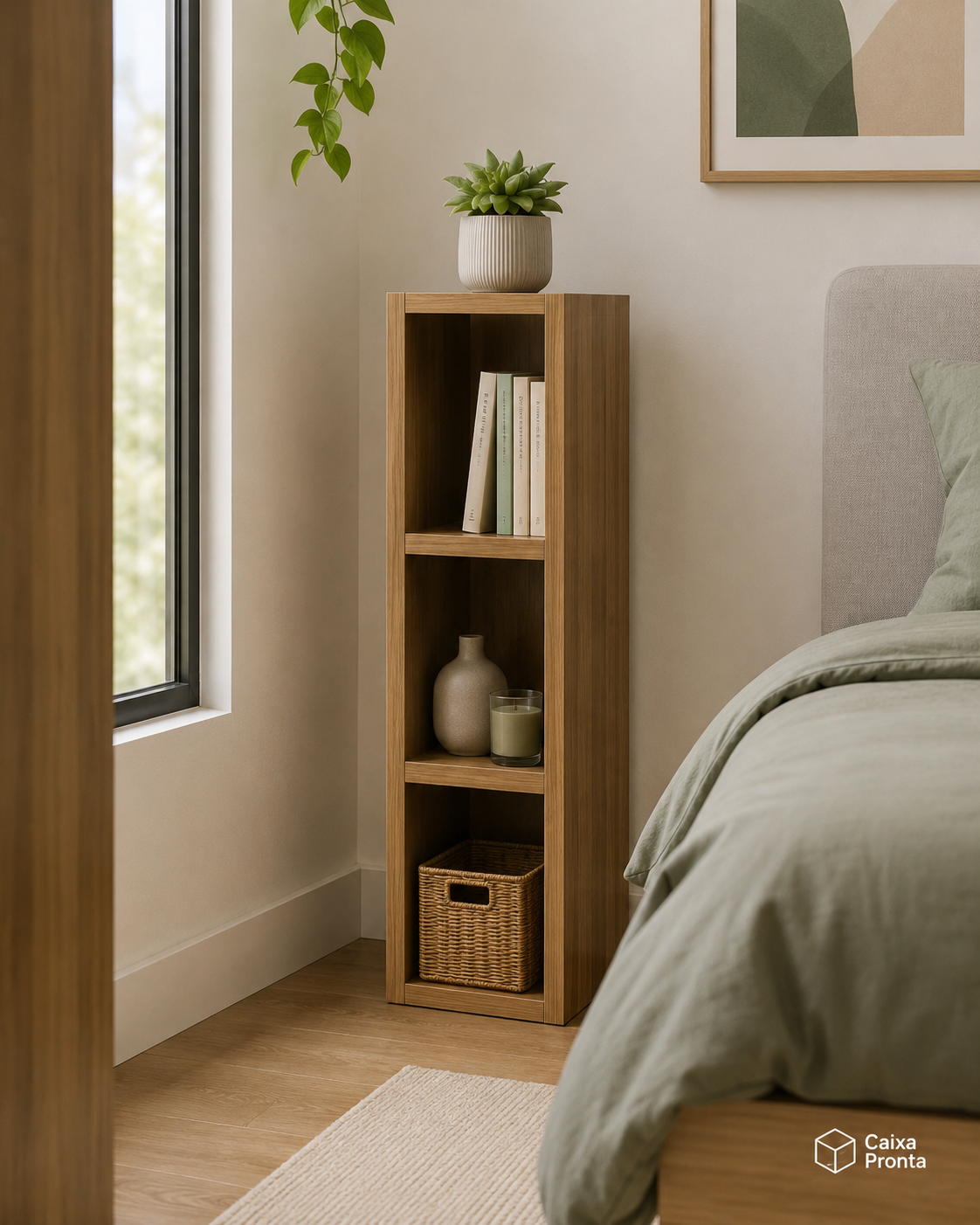 Nicho Organizador para Livros e Decoracao 60cm em MDF — vista 2