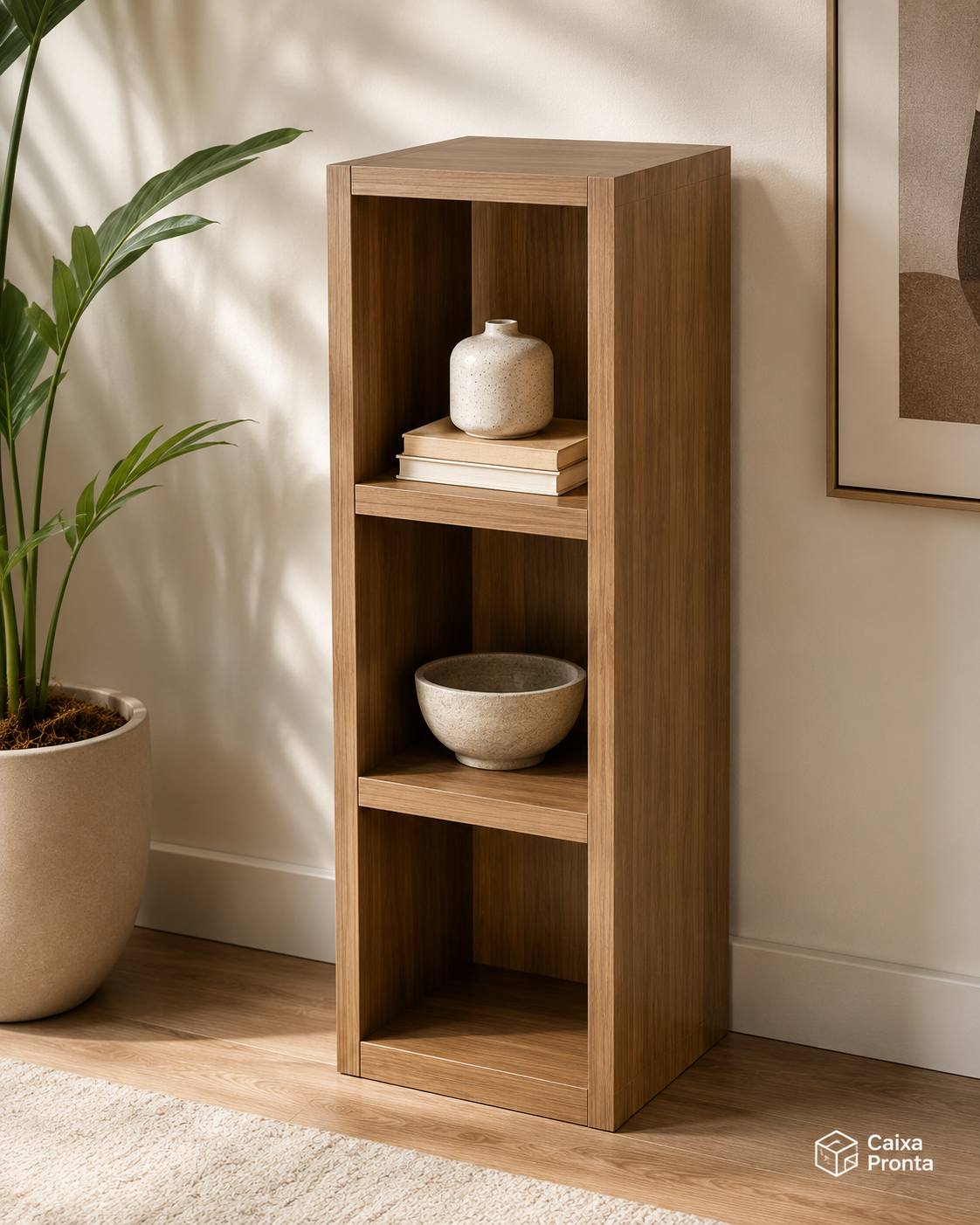 Nicho Organizador para Livros e Decoracao 60cm em MDF — vista 4