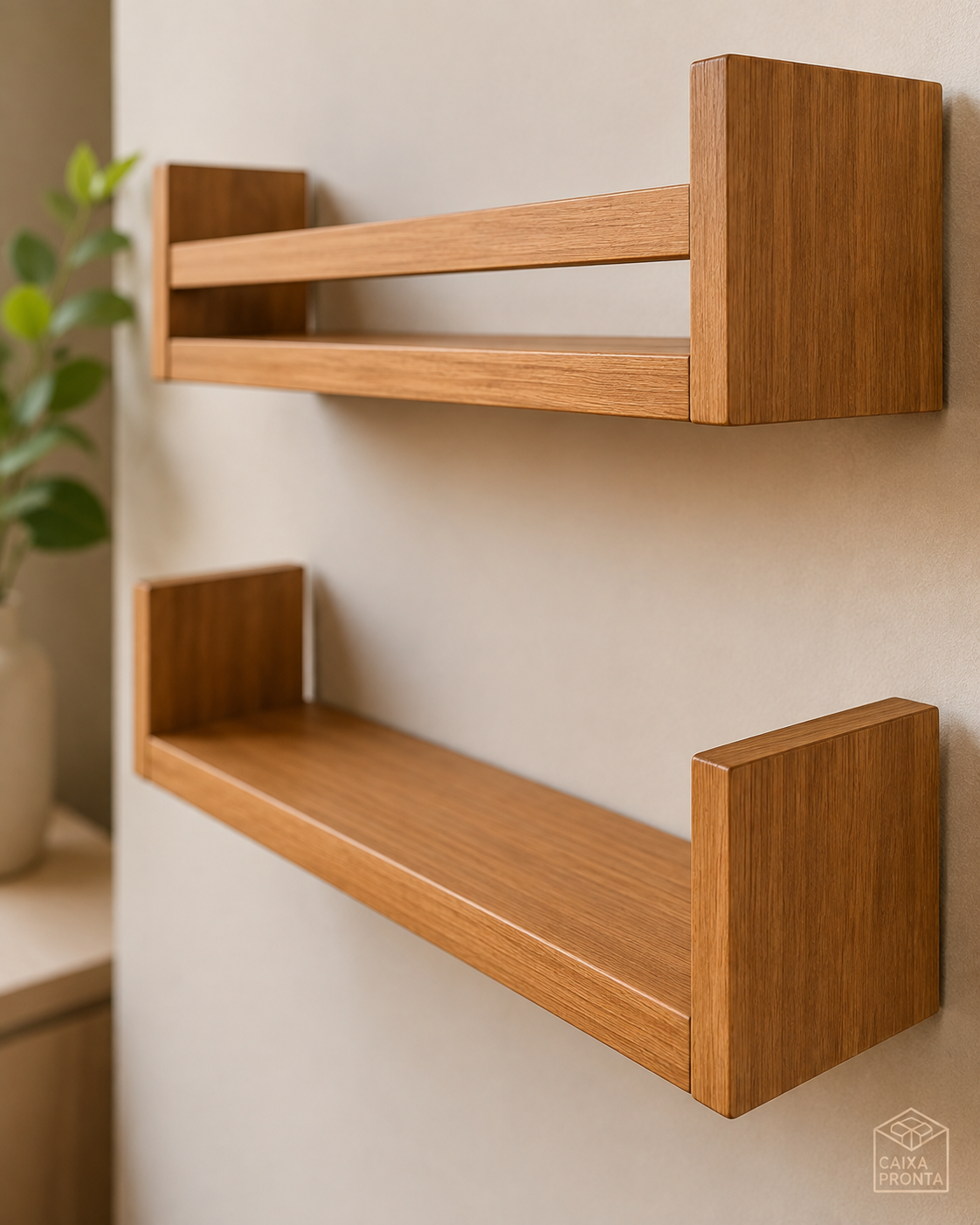 Kit 4 Prateleiras 60cm 2 U 2 com Protecao em MDF — vista 2