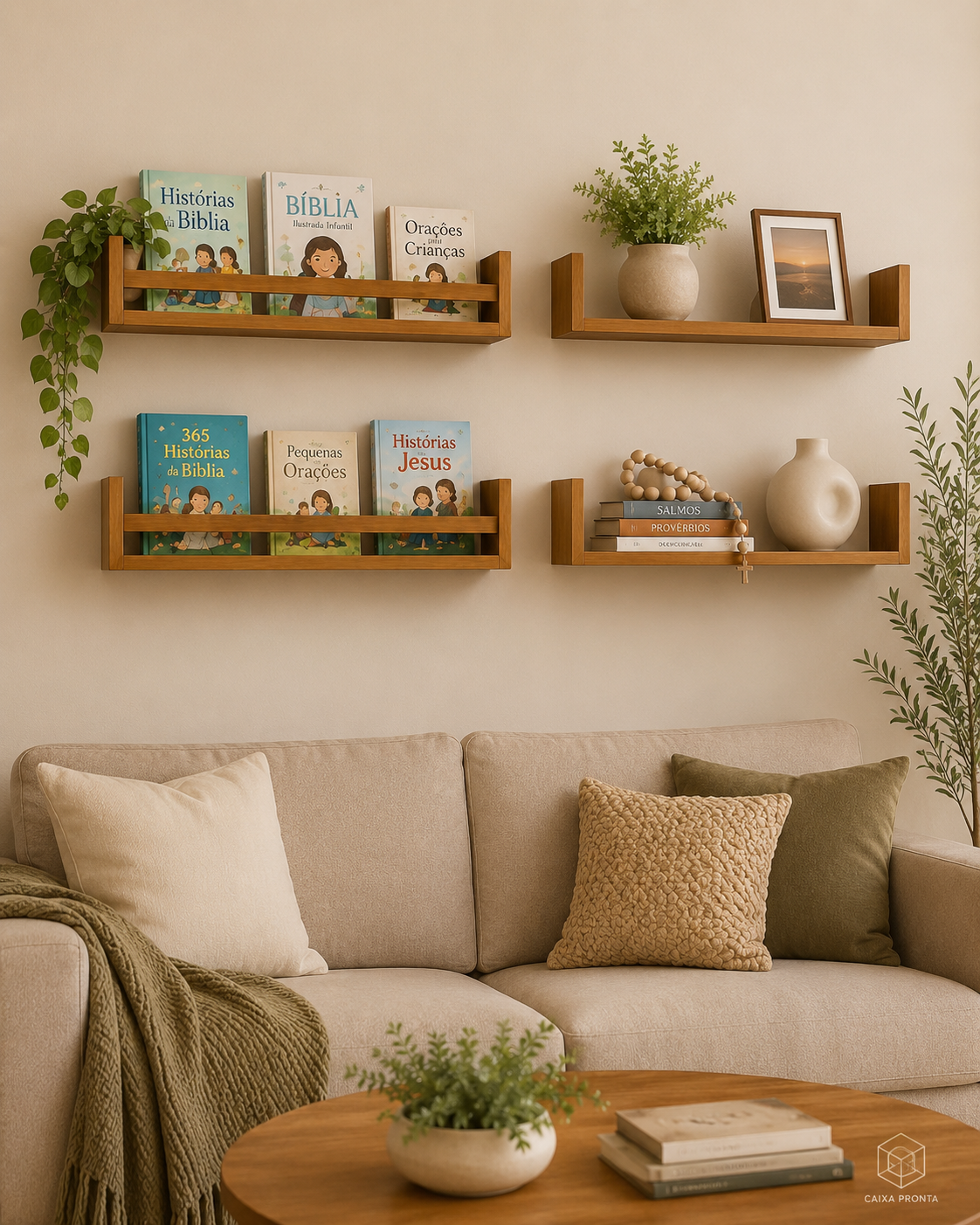 Kit 4 Prateleiras 60cm 2 U 2 com Protecao em MDF — vista 4