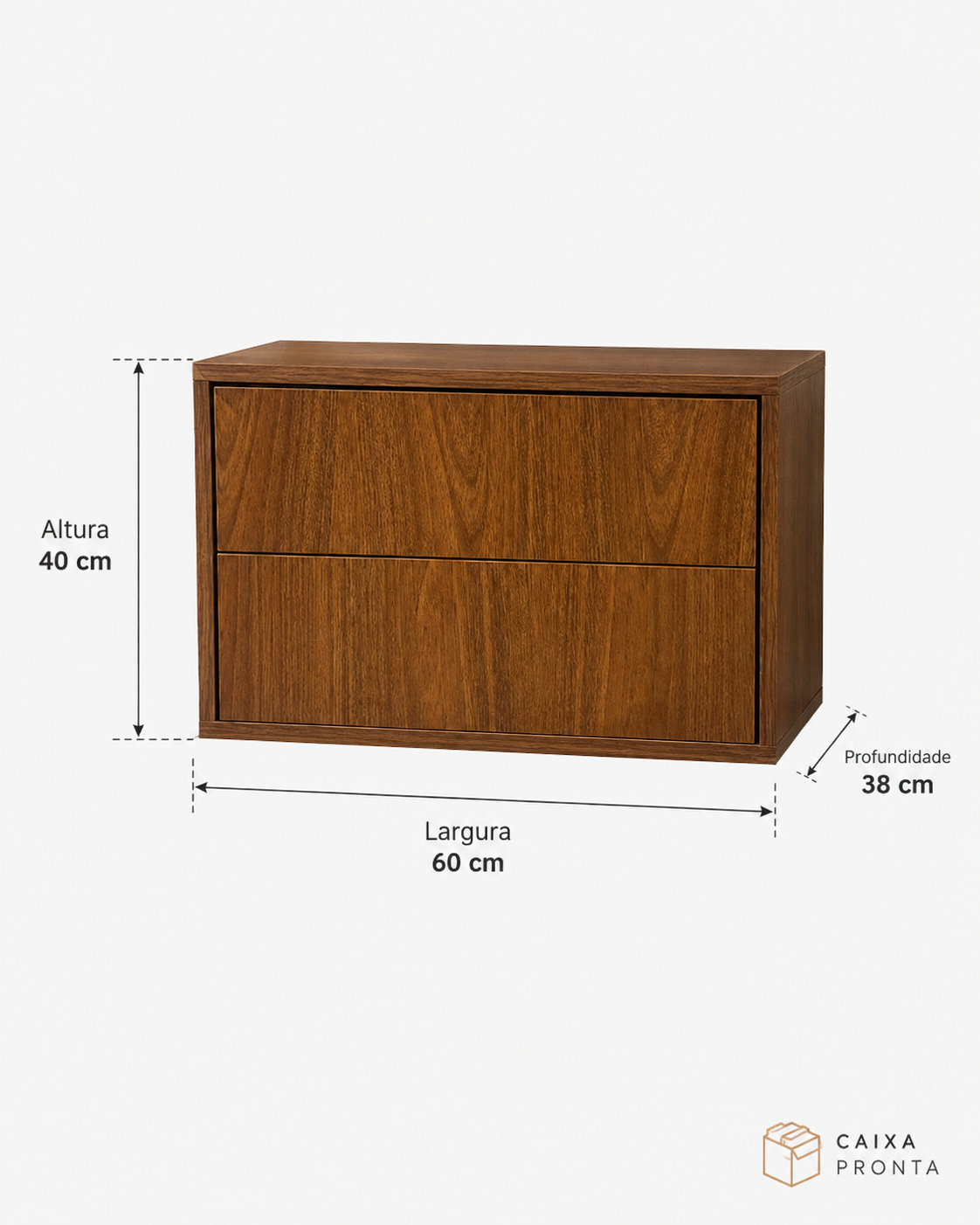 MESA DE CABECEIRA em MDF — vista 3